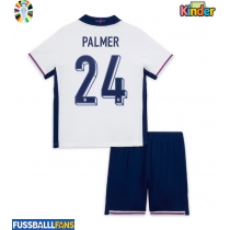 England Cole Palmer #24 Heimtrikotsatz Kinder EM 2024 Kurzarm (+ Kurze Hosen)